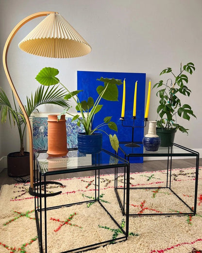 Scandinavian Beechwood & Iron LED Floor Lamp