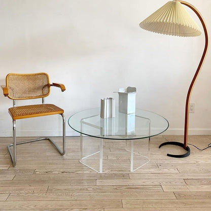 Scandinavian Beechwood & Iron LED Floor Lamp