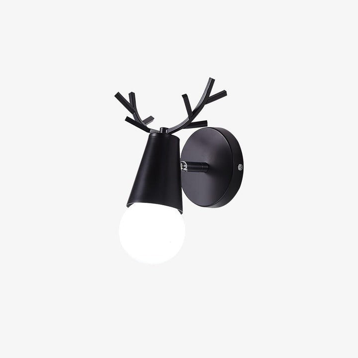 Scandinavian Deer Antler Wall Lamp