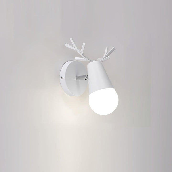 Scandinavian Deer Antler Wall Lamp