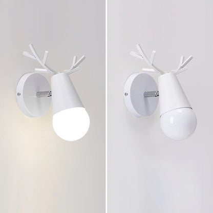 Scandinavian Deer Antler Wall Lamp