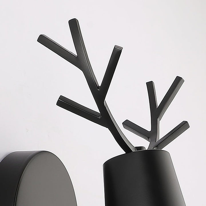 Scandinavian Deer Antler Wall Lamp