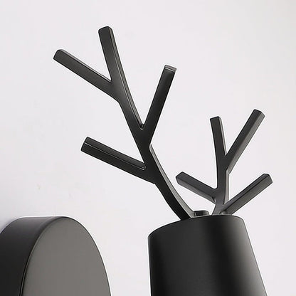 Scandinavian Deer Antler Wall Lamp