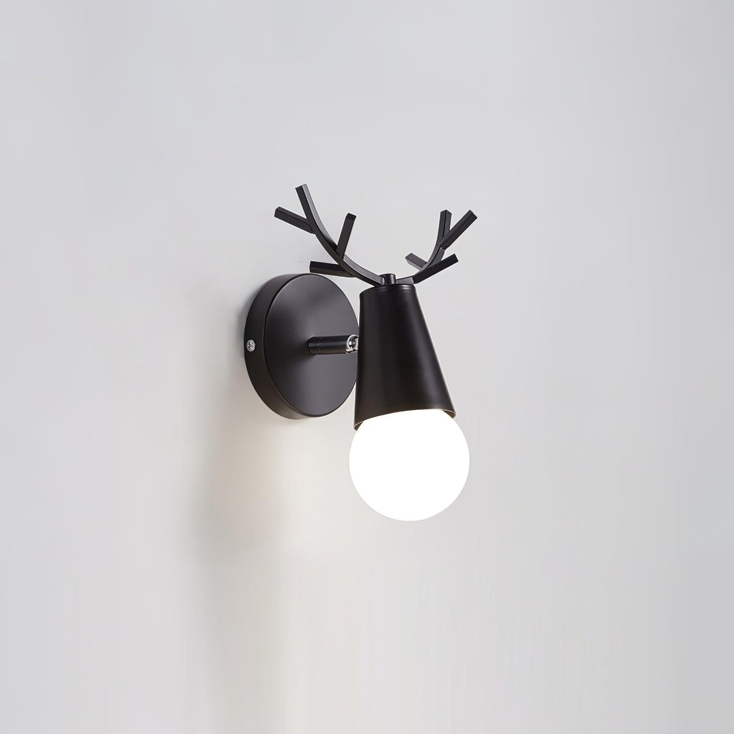 Scandinavian Deer Antler Wall Lamp