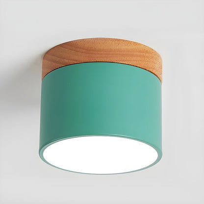 Scandinavian Wooden LED Ceiling Surface Downlight