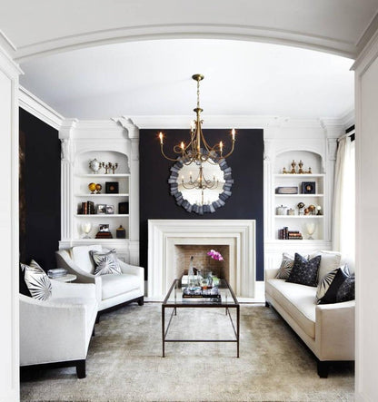 Sculptural Double-Twist Crystal Chandelier