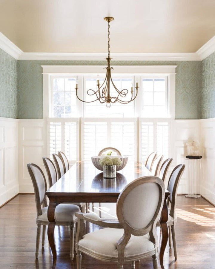 Sculptural Double-Twist Crystal Chandelier