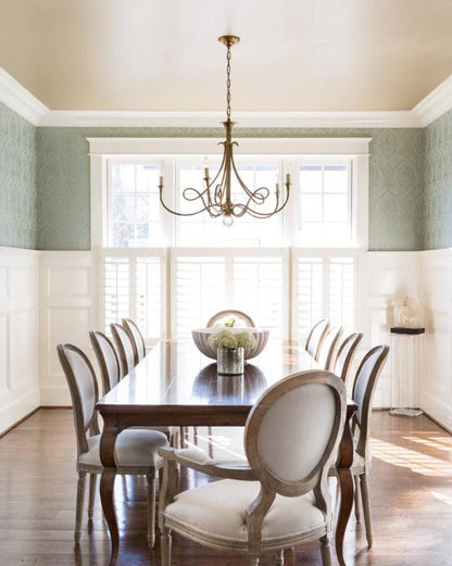 Sculptural Double-Twist Crystal Chandelier
