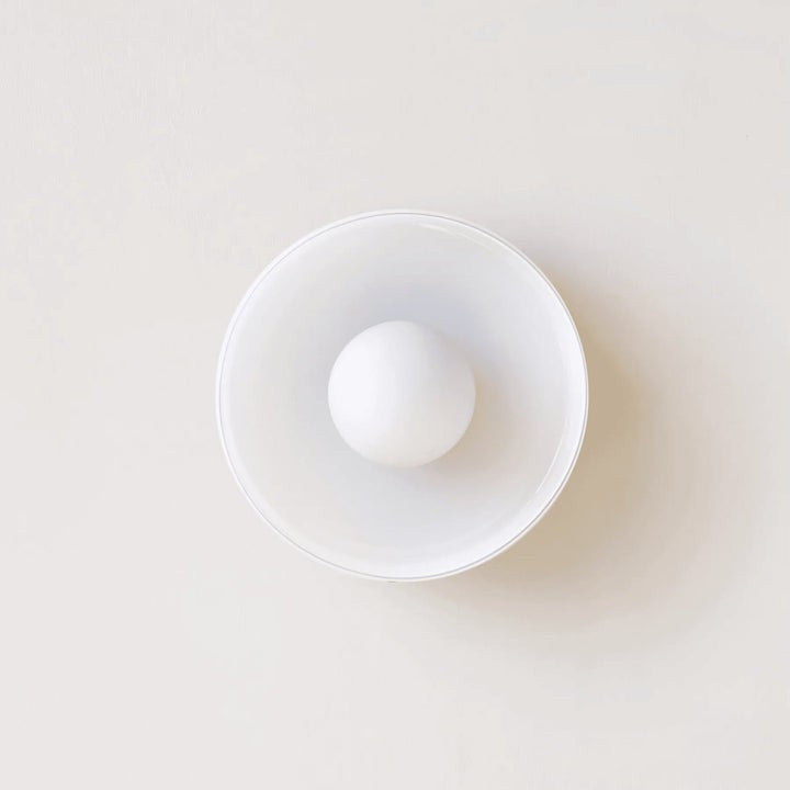 Sculptural LED Ceiling Light with Glass & Metal