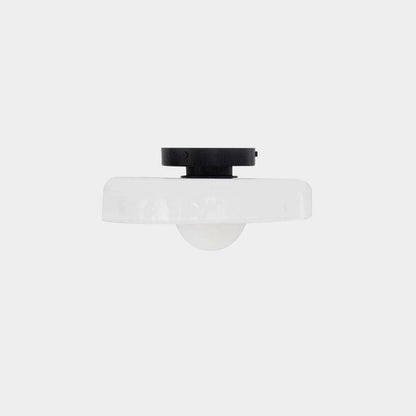Sculptural LED Ceiling Light with Glass & Metal