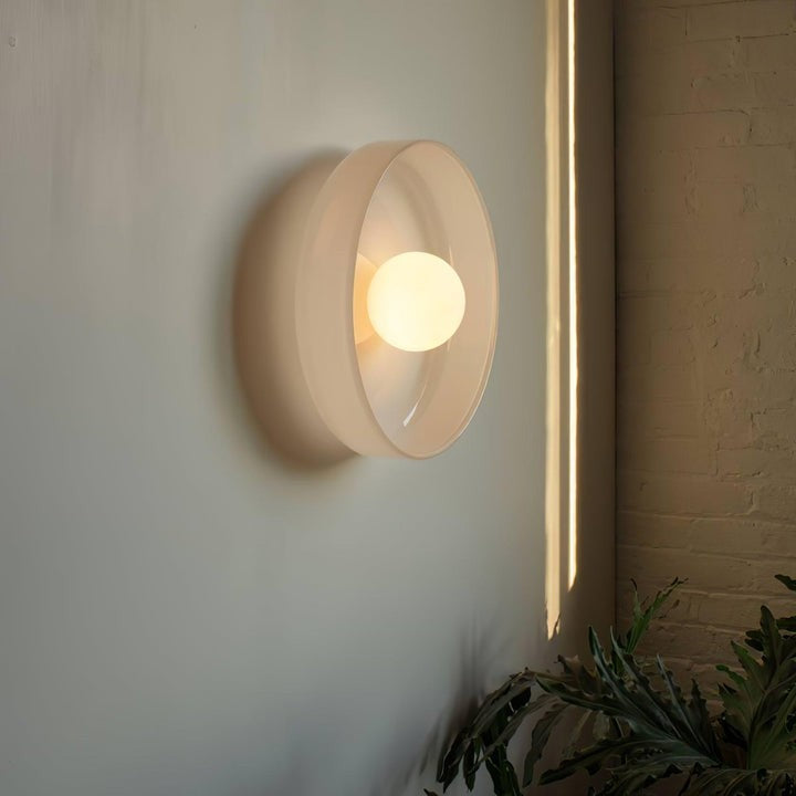 Sculptural LED Ceiling Light with Glass & Metal