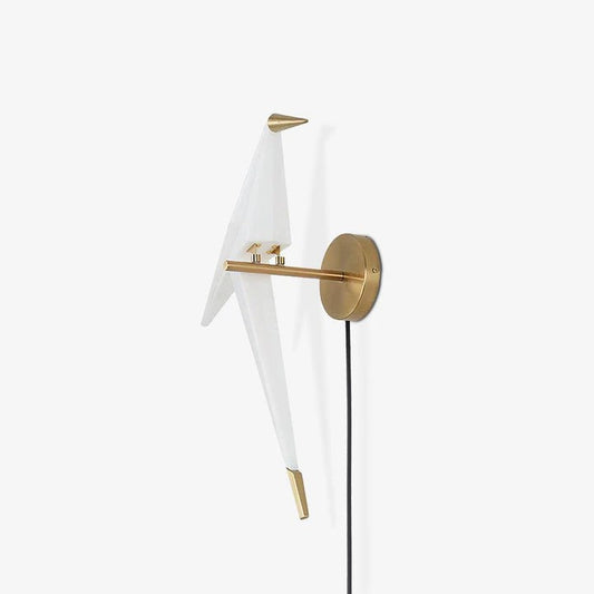 Serene Bird-Inspired Plug-In Wall Sconce