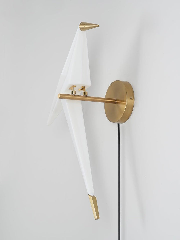 Serene Bird-Inspired Plug-In Wall Sconce