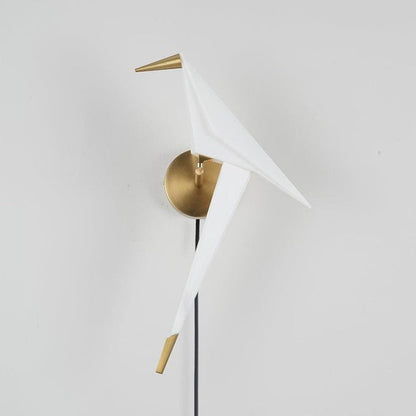 Serene Bird-Inspired Plug-In Wall Sconce
