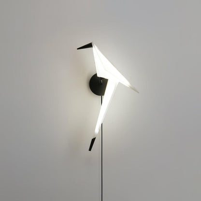 Serene Bird-Inspired Plug-In Wall Sconce