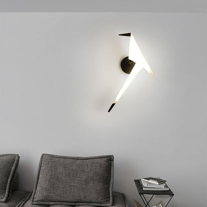 Serene Bird-Inspired Plug-In Wall Sconce