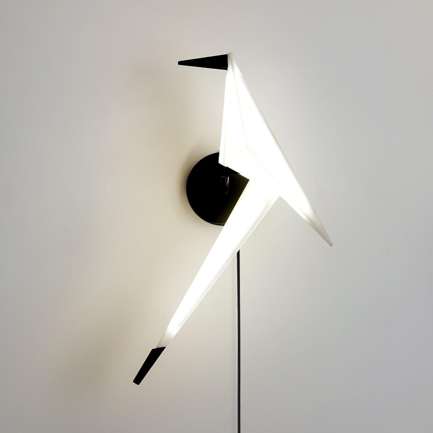Serene Bird-Inspired Plug-In Wall Sconce