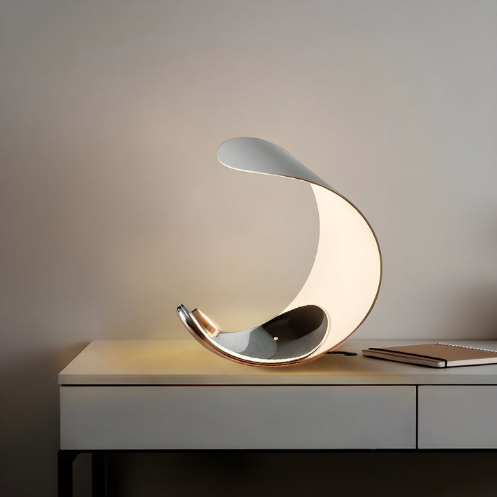 Serene Crescent LED Table Lamp