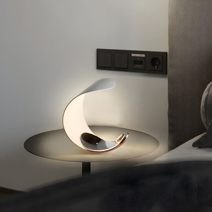 Serene Crescent LED Table Lamp