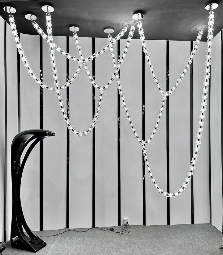Serpentine LED Chandelier - 90-Light Modern Ceiling Fixture