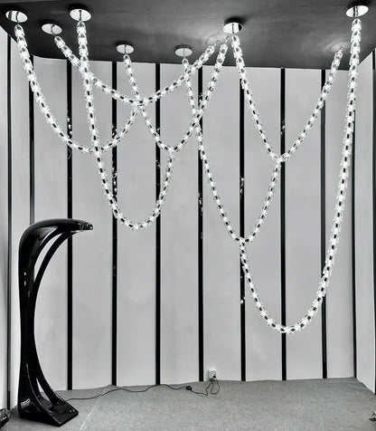 Serpentine LED Chandelier - 90-Light Modern Ceiling Fixture