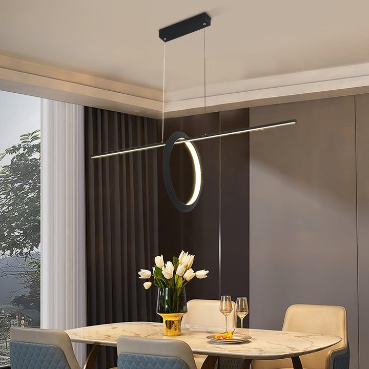 Sleek Adjustable Linear LED Pendant Light
