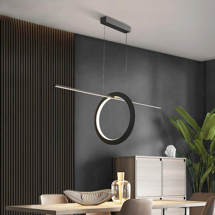Sleek Adjustable Linear LED Pendant Light