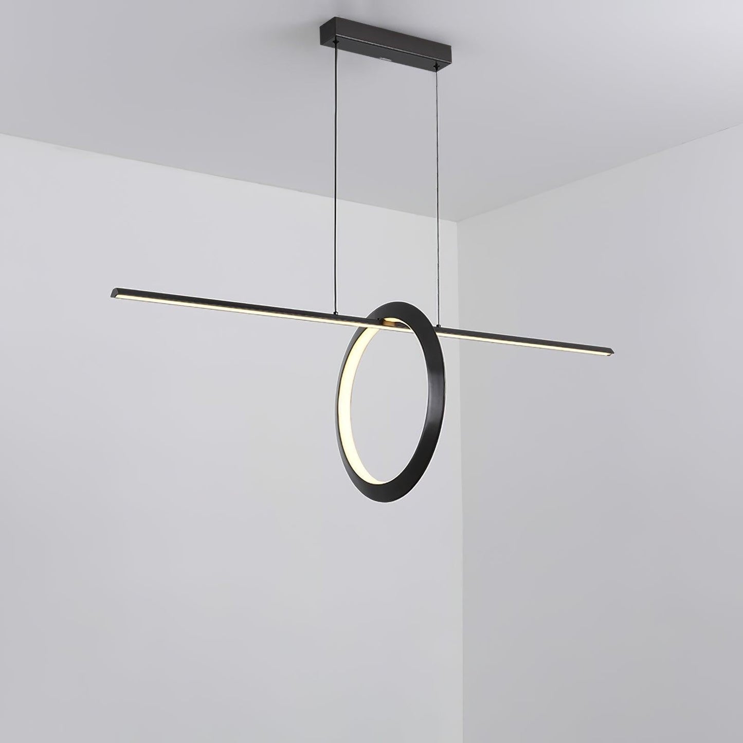 Sleek Adjustable Linear LED Pendant Light