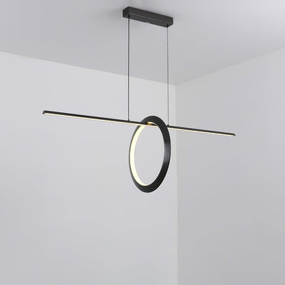 Sleek Adjustable Linear LED Pendant Light