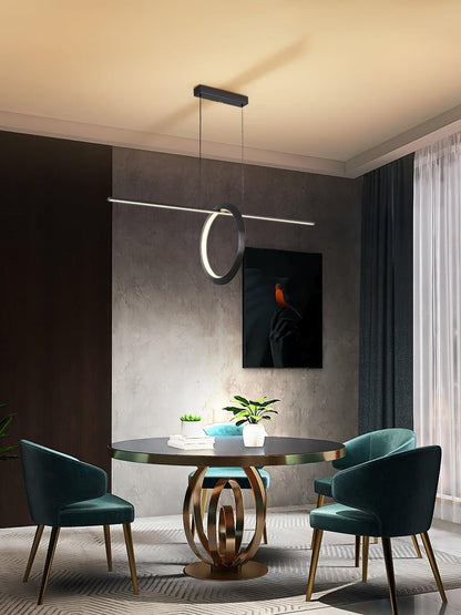 Sleek Adjustable Linear LED Pendant Light
