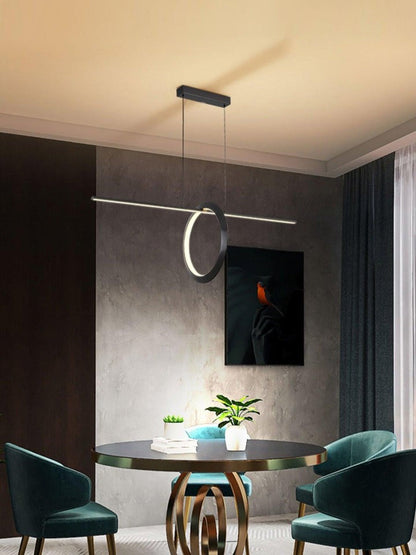 Sleek Adjustable Linear LED Pendant Light