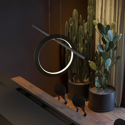 Sleek Adjustable Linear LED Pendant Light