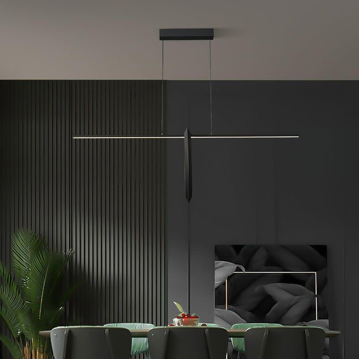 Sleek Adjustable Linear LED Pendant Light
