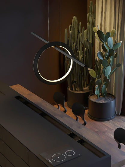 Sleek Adjustable Linear LED Pendant Light