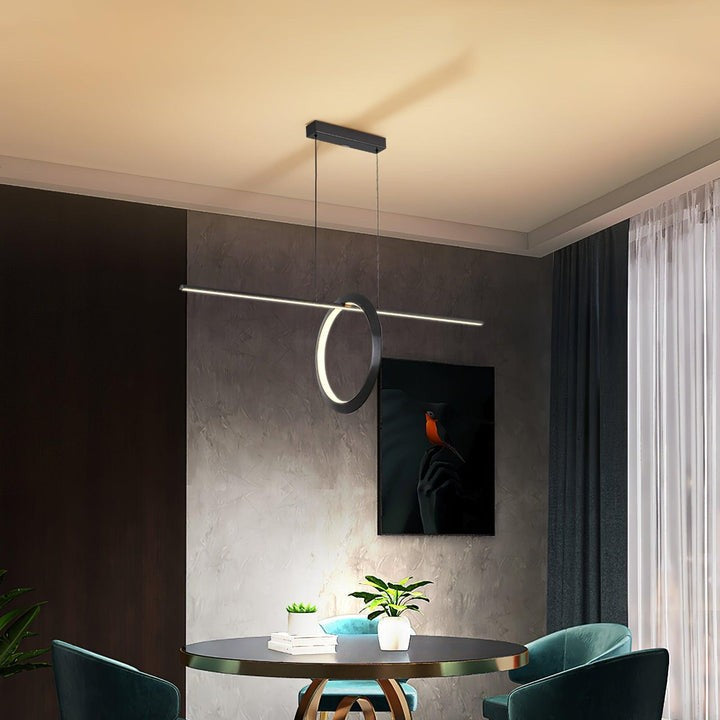 Sleek Adjustable Linear LED Pendant Light
