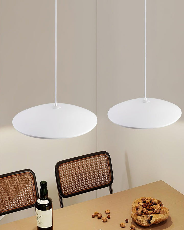 Sleek Flying Saucer Resin Pendant Light
