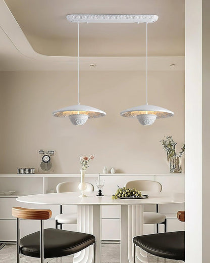 Sleek Flying Saucer Resin Pendant Light