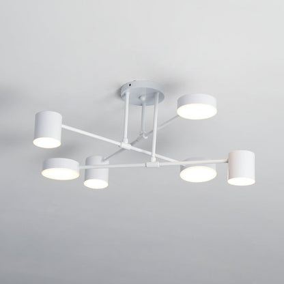 Sleek Gold Sputnik LED Flush Ceiling Light