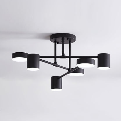 Sleek Gold Sputnik LED Flush Ceiling Light