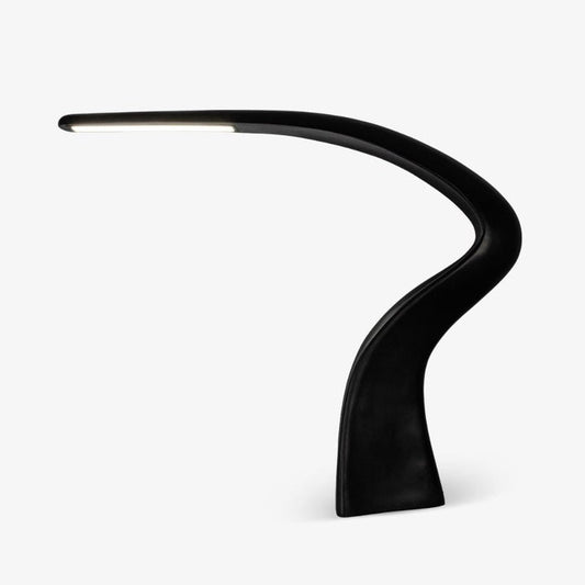 Slim Curved LED Floor Lamp for Task Lighting