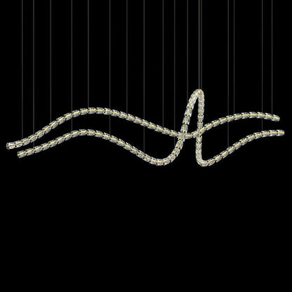 Snake-Inspired LED Chandelier – 81-Light Modern Fixture
