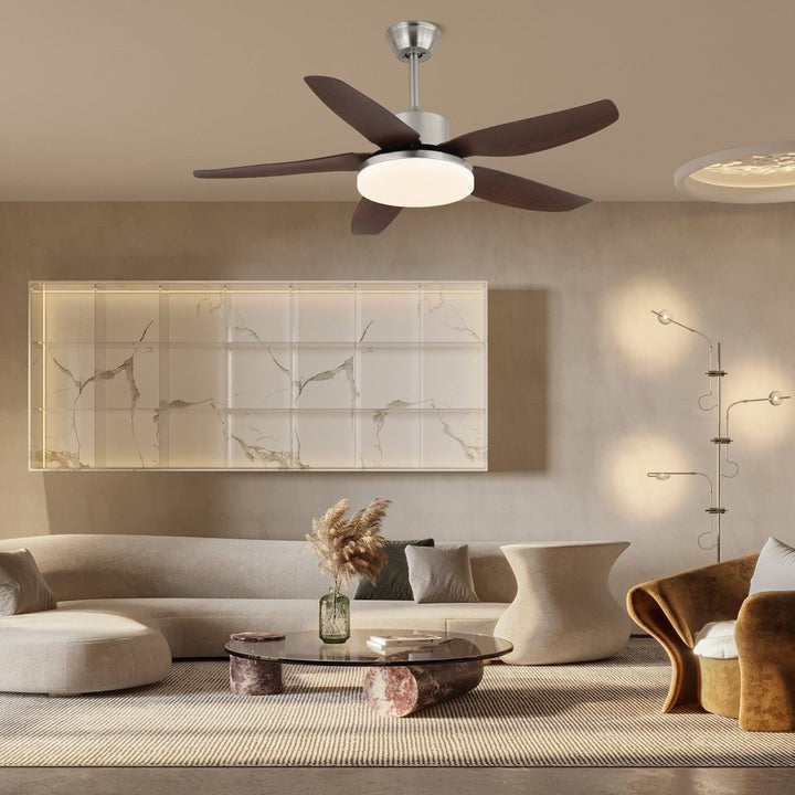 Sofia LED Ceiling Fan with Wooden Blades