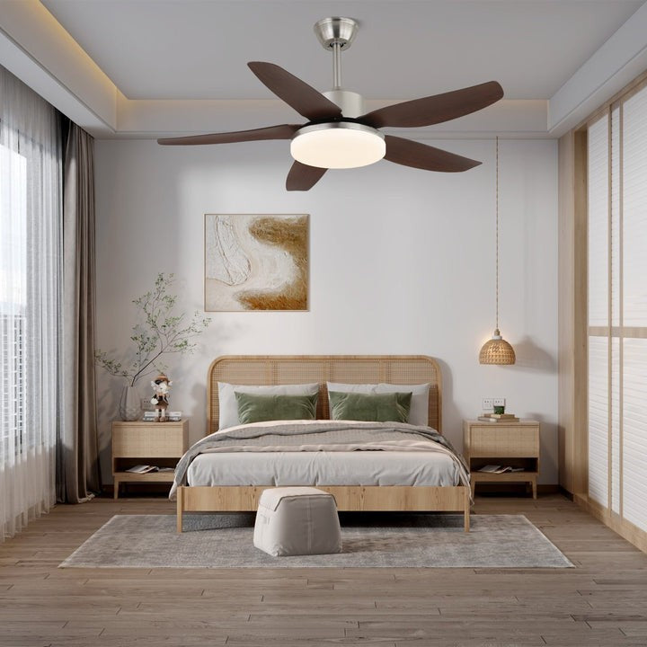 Sofia LED Ceiling Fan with Wooden Blades