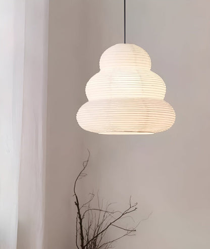 Soft Diffused 24" Rice Paper Pendant Light