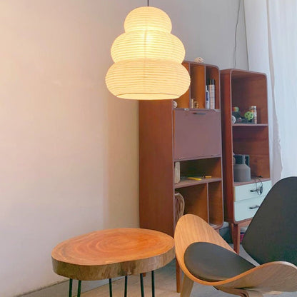 Soft Diffused 24" Rice Paper Pendant Light