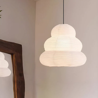 Soft Diffused 24" Rice Paper Pendant Light