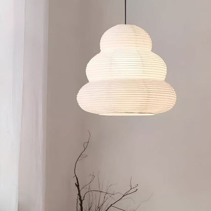 Soft Diffused 24" Rice Paper Pendant Light