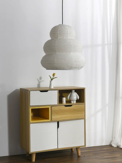 Soft Diffused 24" Rice Paper Pendant Light