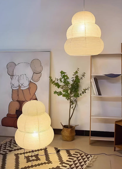 Soft Diffused 24" Rice Paper Pendant Light