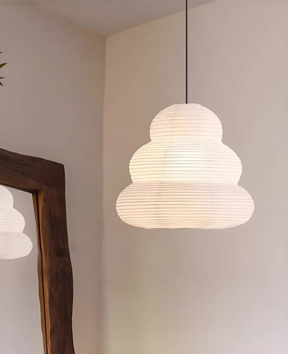 Soft Diffused 24" Rice Paper Pendant Light